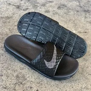 Nike | Shoes | Nike Benassi Solarsoft Slidesjdi Black  display picture 2